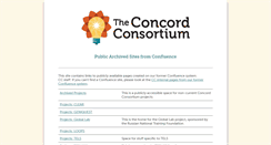 Desktop Screenshot of confluence.concord.org