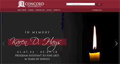 Desktop Screenshot of concord.edu